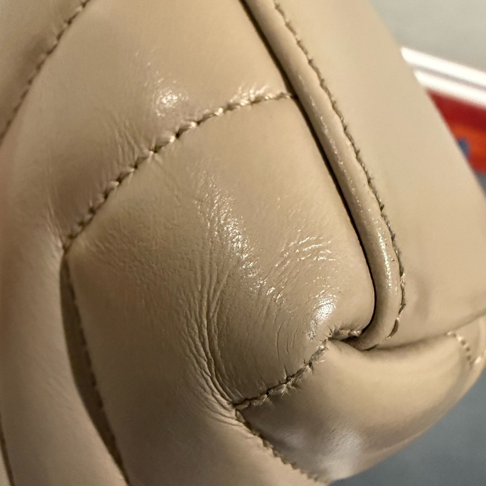Saint Laurent Loulou Small Crossbody in Beige - Picture 16 of 17